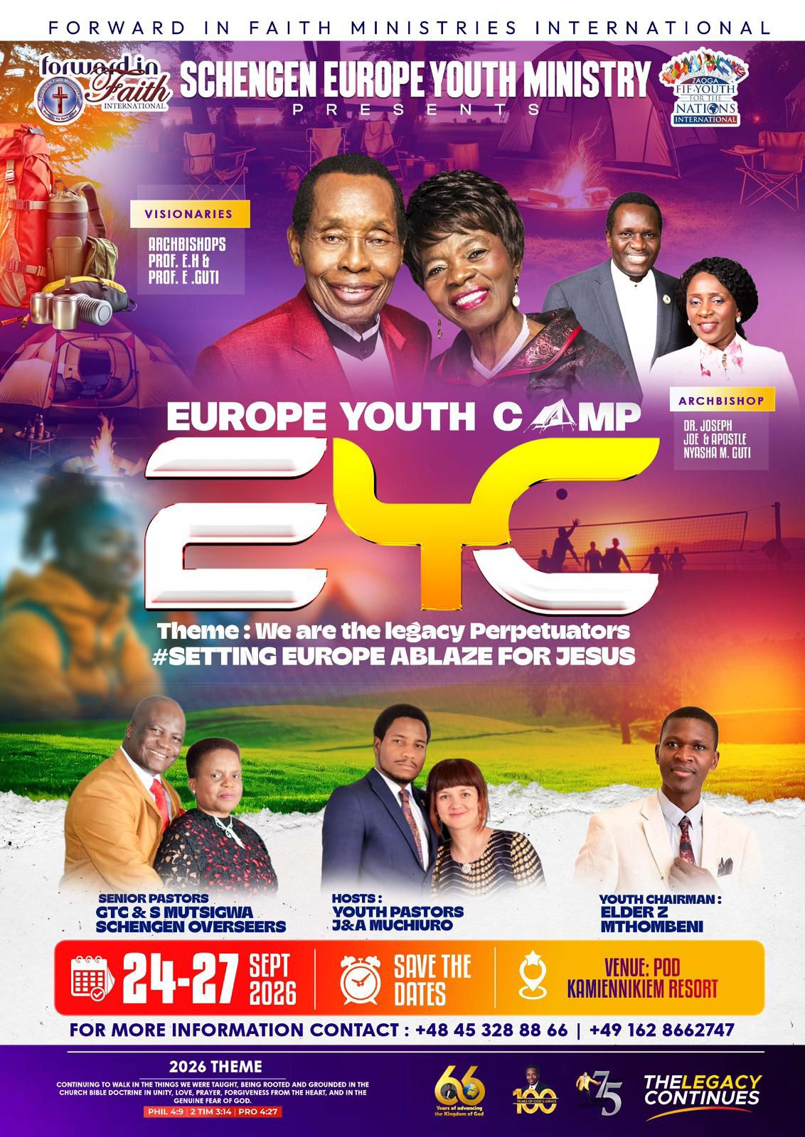 Europe Youth Camp flyer
